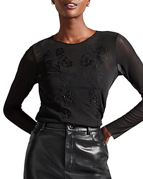 Ted Baker - Larizaa Embroidered Mesh Top