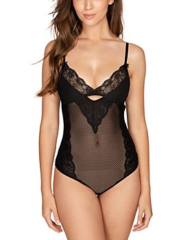Hanky Panky After Midnight Signature Lace Open Panel Teddy Bodysuit