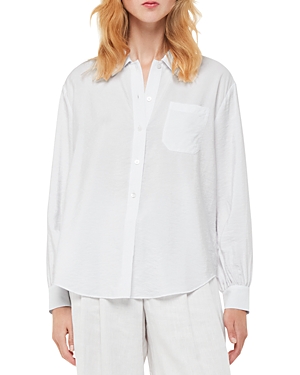 Whistles Nicky Oversized Shirt In Ivory