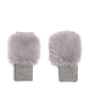 Jocelyn Faux Fox Fur Knit Mittens