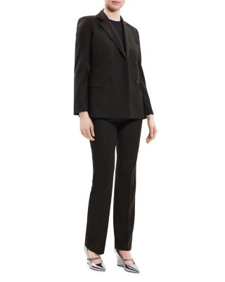 Wool Slim Double Breasted Blazer