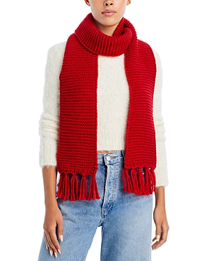 Aqua Skinny Knit Scarf - 100% Exclusive In Red