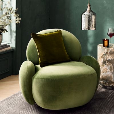 Layla Fabric Swivel Chair