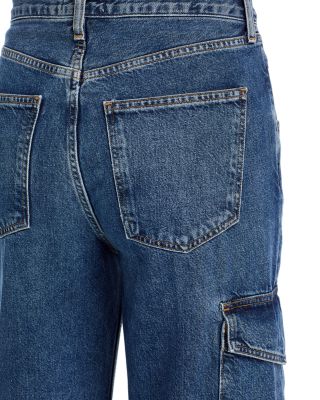 AGOLDE Minka Cargo High Rise Wide Leg Jeans in Path