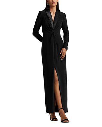 tuxedo dress formal Claudia This formal dress features a faux Adrianna Papell Sleeveless Twist Front