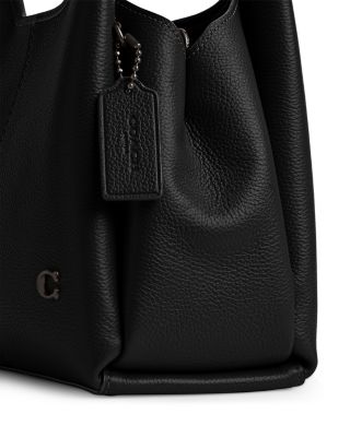 ハンドバッグ Coach  Black Leather Lana 23 Handbag COACH Lana 23 Pebbled Leather Shoulder Bag | Bloomingdale's