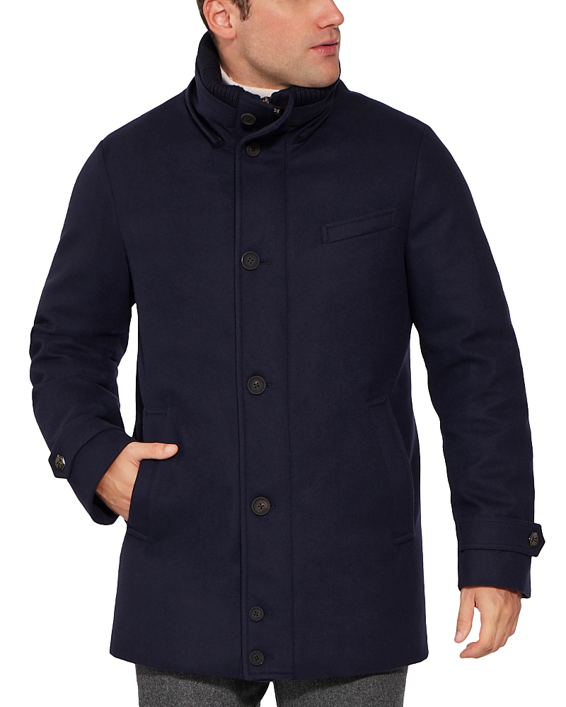 Norwegian Wool City Active Down Parka In Blue