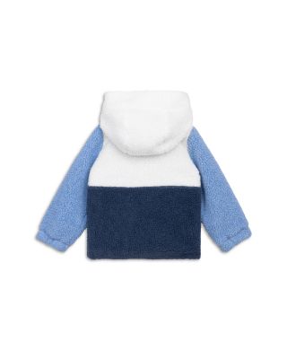 Boys' Hooded Color Blocked Faux Sherpa Jacket - Little Kid