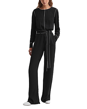 REISS ESTHER TIPPED JUMPSUIT