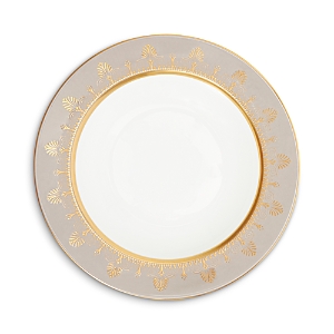 Wedgwood Anthemion Grey Rim Soup Bowl In Multi