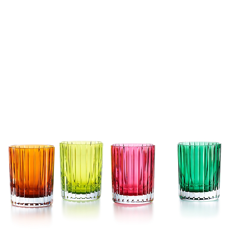 Baccarat Set Of 4 Large Harmonie Colors Of Joy Tumblers In Multi