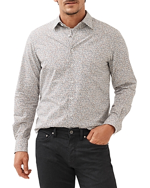 Shop Rodd & Gunn Kimbell Long Sleeved Classic Fit Button Down Shirt In Maple