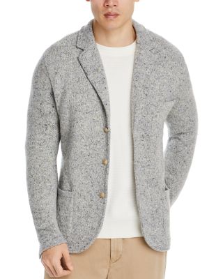 Eleventy - Wool & Cashmere Stretch Knit Sweater Jacket