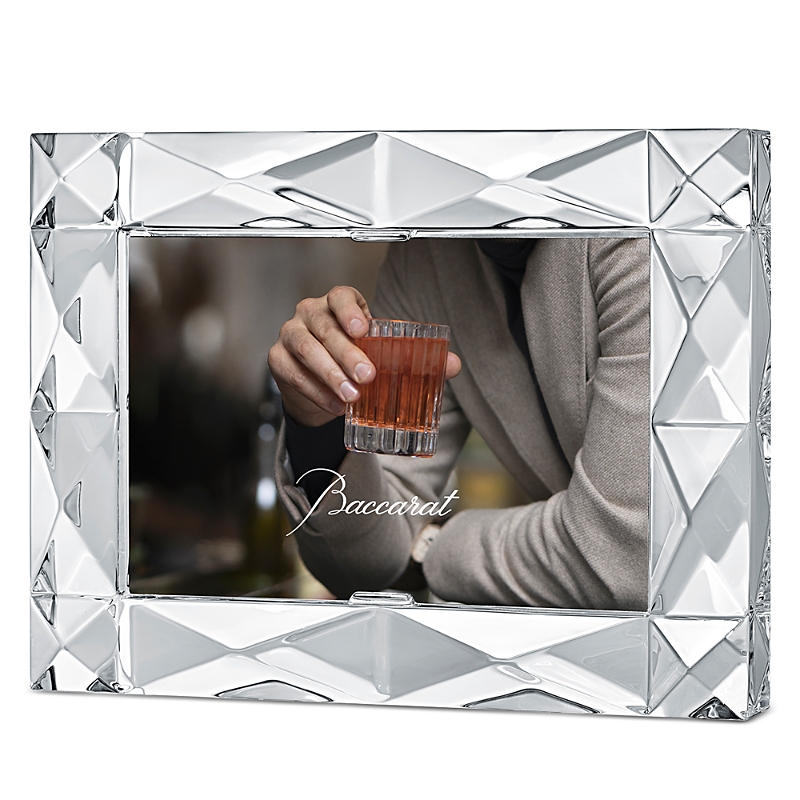 Baccarat Louxor Crystal Photo Frame In Clear