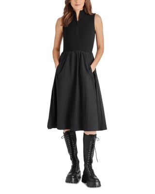 STEVE MADDEN - Berlin Sleeveless Mixed Media Dress