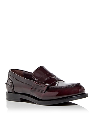 Shop Jeffrey Campbell Women's Colleague Penny Loafers In Burgundy