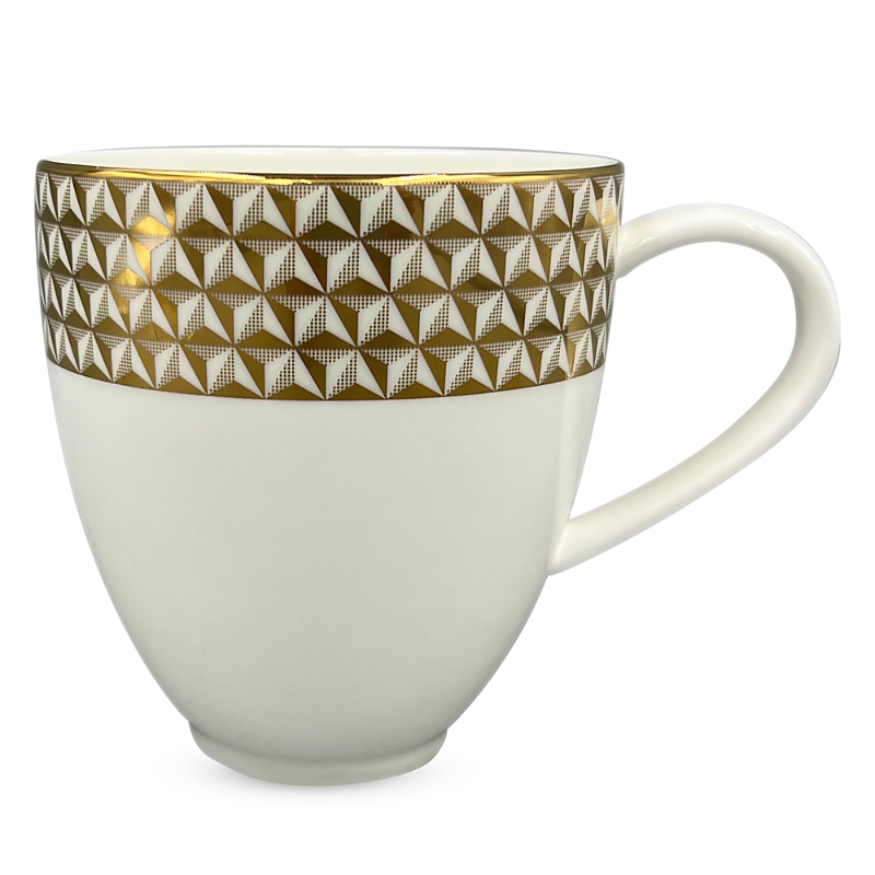 Prouna Gem Cut Gold Mug In Gold