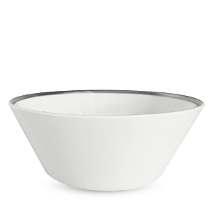 Prouna Platinum Edge Cereal/soup Bowl In Silver