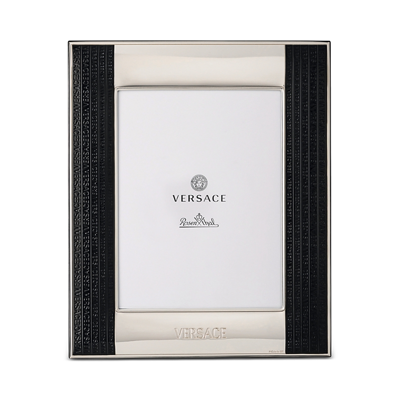 Versace Rosenthal 8 X 10 Frame In Silver/black