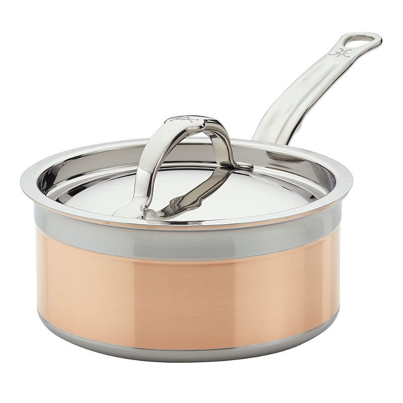 Hestan Copperbond 1.5-qt Covered Saucepan In Brown