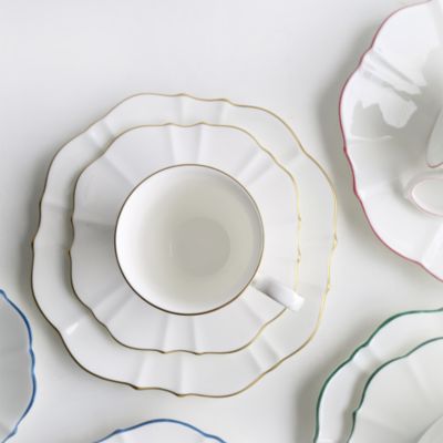 Amelie Brushed Gold 7" Bread Canape Plate