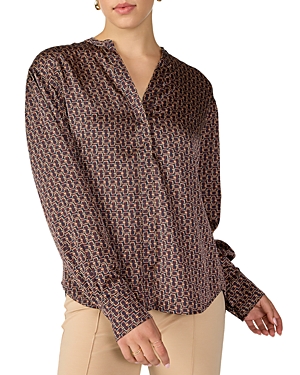 Sanctuary Printed Relaxed Modern Blouse
