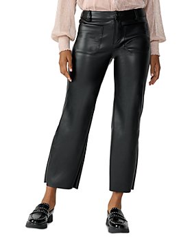 Women Slim Waist Leg Solid Pants Leggings High Vintage Faux Straight Color  Wide Leather Pants Women Plus Size, Black, Small : : Clothing,  Shoes & Accessories