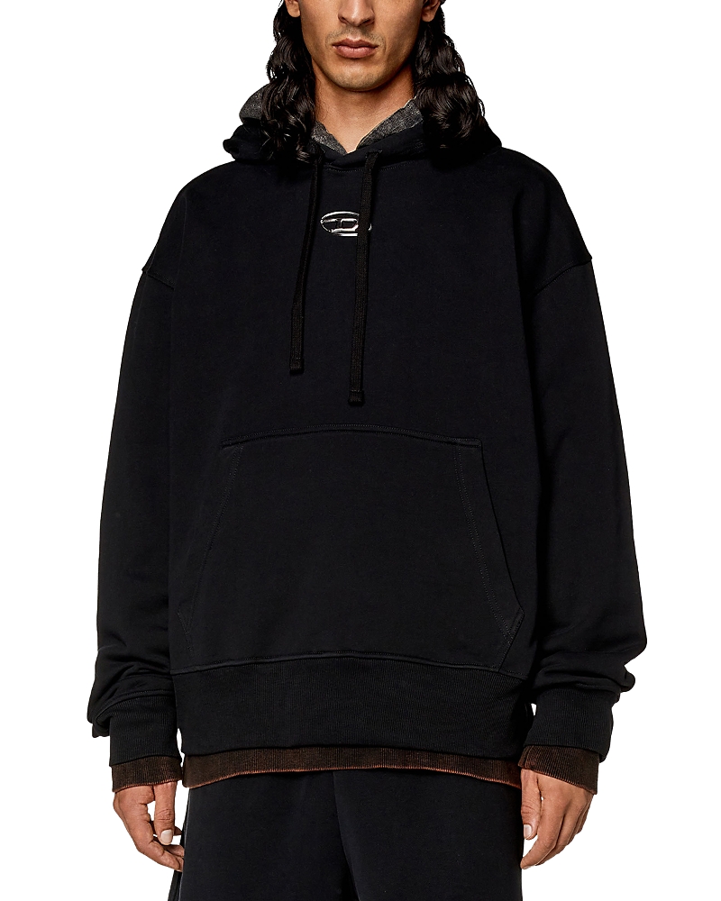 DIESEL MACS LONG SLEEVE GRAPHIC HOODIE