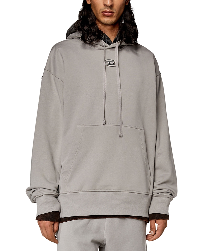 DIESEL MACS LONG SLEEVE GRAPHIC HOODIE