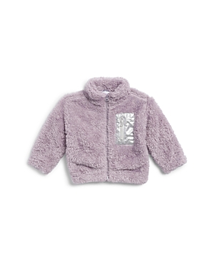 Splendid Girls' Sherpa Zip Jacket - Baby In Light Lilac