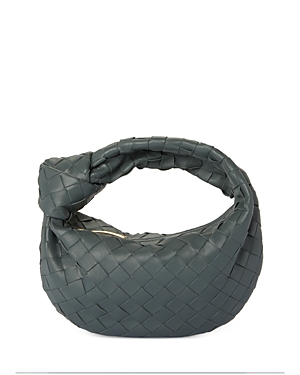 Shop Bottega Veneta Mini Jodie Bag In Slate/gold