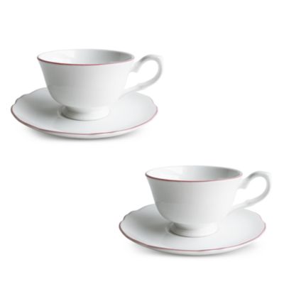 Amelie Espresso Cup & Saucer, Set of 2