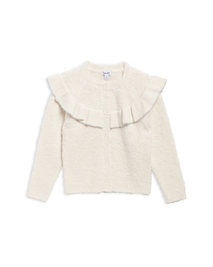 Splendid Girls' City Girl Cardigan Sweater - Big Kid In Ivory