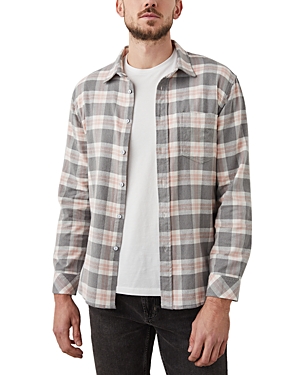 Rails Sussex Flannel Relaxed Fit Shirt In Charcoal Heather