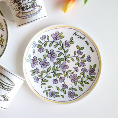 Molly Hatch Forget Me Not Salad/Dessert Plate