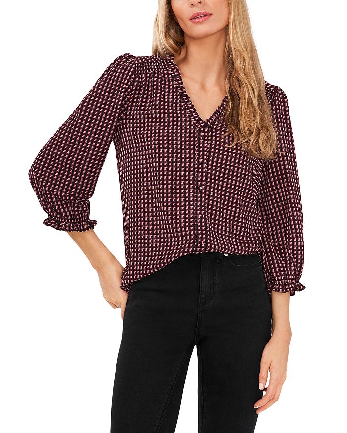 cece v neck blouse