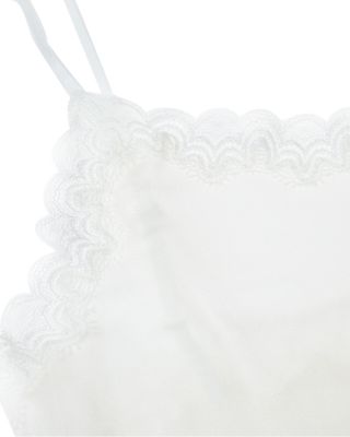 Lace Trim Silk Camisole