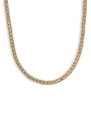 Bloomingdale's 14K White & Yellow Gold Beaded Rope Necklace, 18