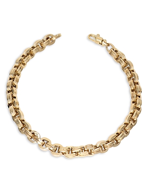 Bloomingdale's Double Geo Rolo Link Chain Bracelet in 14K Yellow Gold