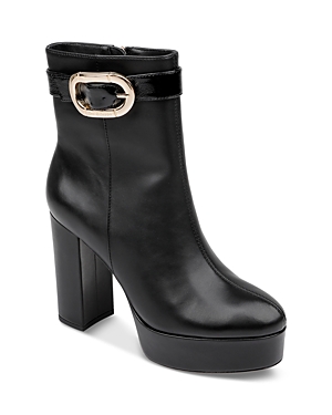 Shop Dee Ocleppo Women's Mel Platform Block Heel Ankle Boots In Black Leather
