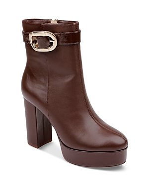 Shop Dee Ocleppo Women's Mel Platform Block Heel Ankle Boots In Chocolate Leather