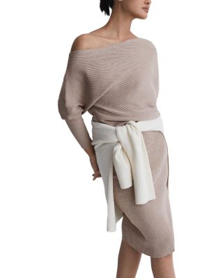 Lara Draped Knitted Bodycon Dress