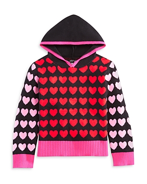 Aqua Girls' Hearts Pullover Hoodie, Big Kid - 100% Exclusive In Black Multi