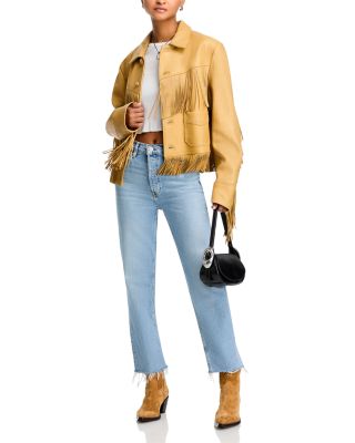 Stove Pipe High Rise Straight Jeans in Mid 90&#39;s