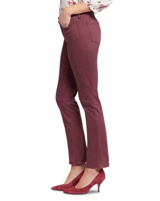Petite Sheri Slim Jeans in Dark Cherry