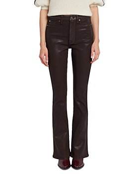 7 For All Mankind - Tailorless High Rise Skinny Bootcut Jeans in Chocolate