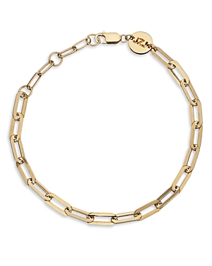 Shop Jennifer Zeuner Maggie Chain Link Bracelet In 18k Gold Plated Sterling Silver