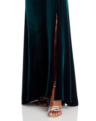 Velvet Strapless Gown - Exclusive