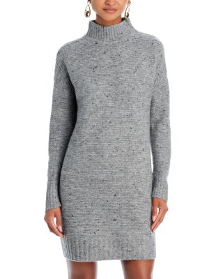 AQUA Mock Neck Sweater Dress 100 Exclusive Bloomingdale s