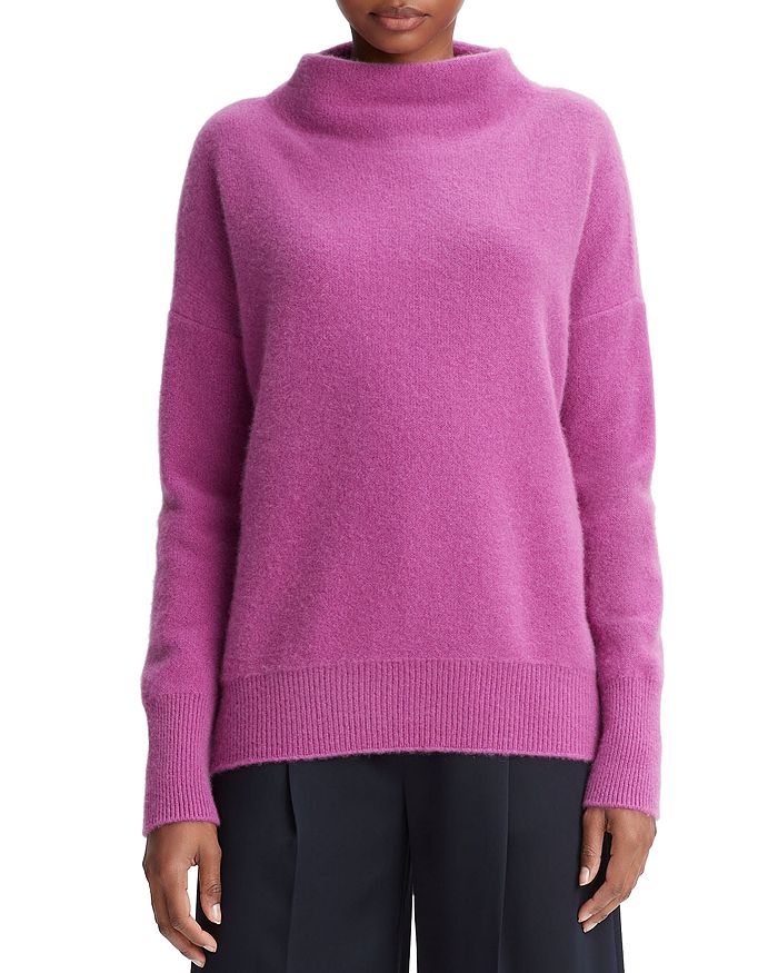 Vince Boiled Cashmere Funnel Neck Sweater | Bloomingdale's